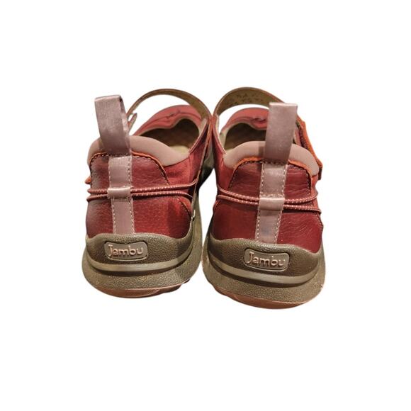 JBU by Jambu MaryJane Flats Sz 8.5 Red Slip On Memory Foam Adjustable Outdoor - Picture 3 of 10